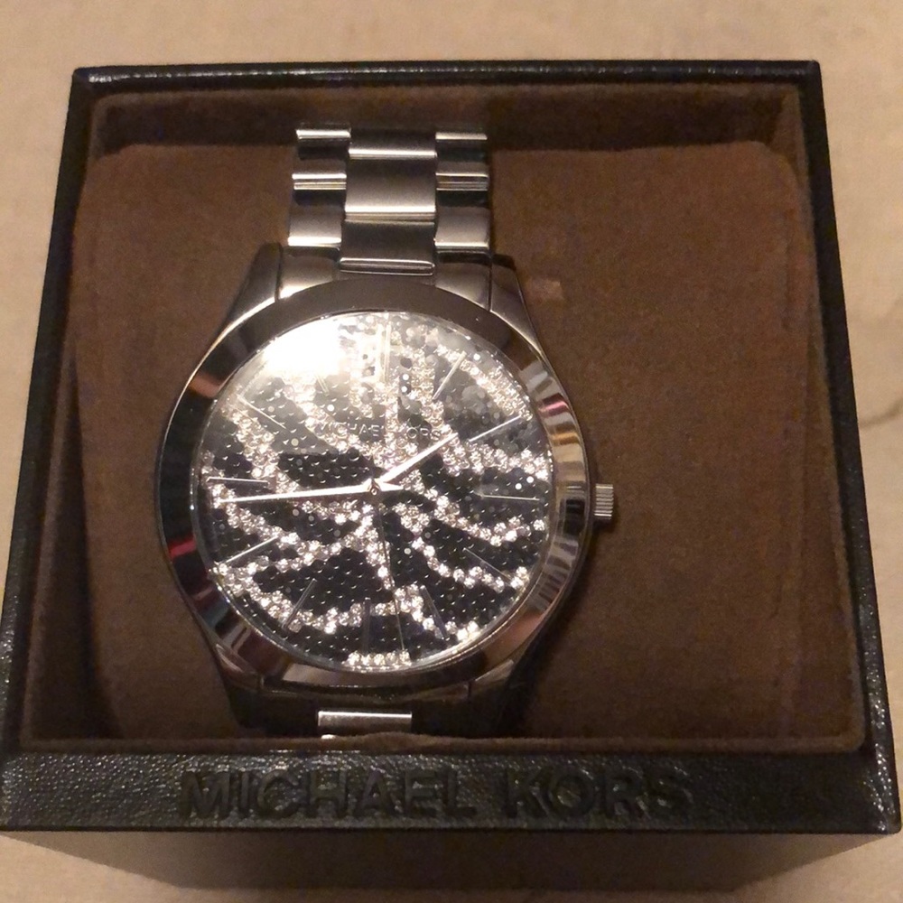 Brand new with tags Michael Kors Zebra watch.